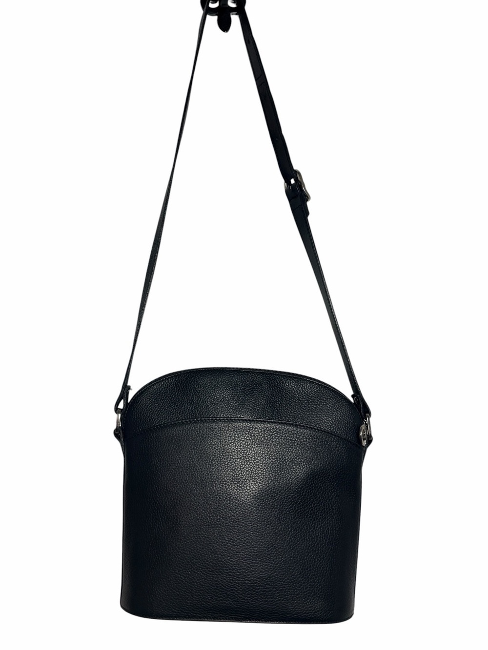 Vintage Longchamp Le Foulonné Pebbled Leather Crossbody Bag Made in France - Picture 4 of 10